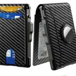 ✨Wallet - With Pop Up Aluminum Case Money Clip Slim Leather Slots Credit Card Holder Wallet