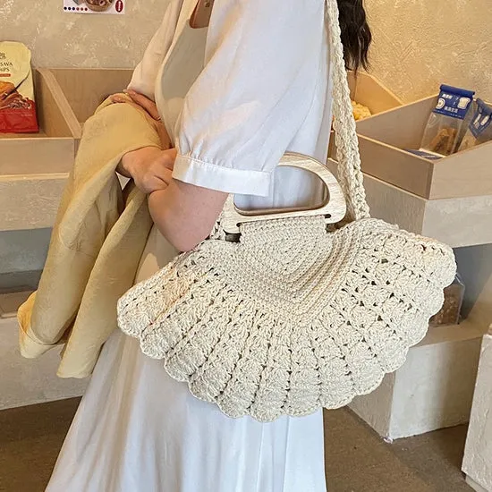 ✨Handmade Crochet Shell Bag - Image 3