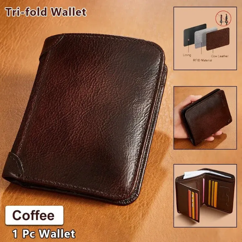 Ultra Slim RFID Leather Bifold - Image 11