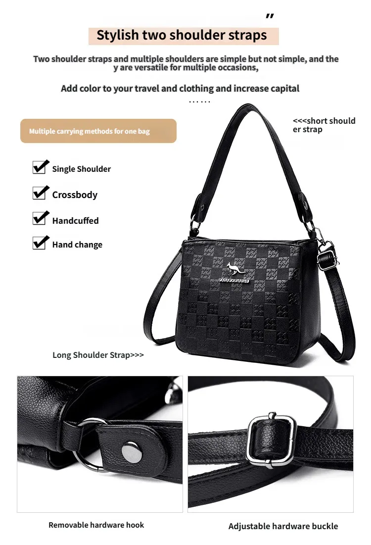 Elegant Leather Shoulder Bag for Women - Image 10