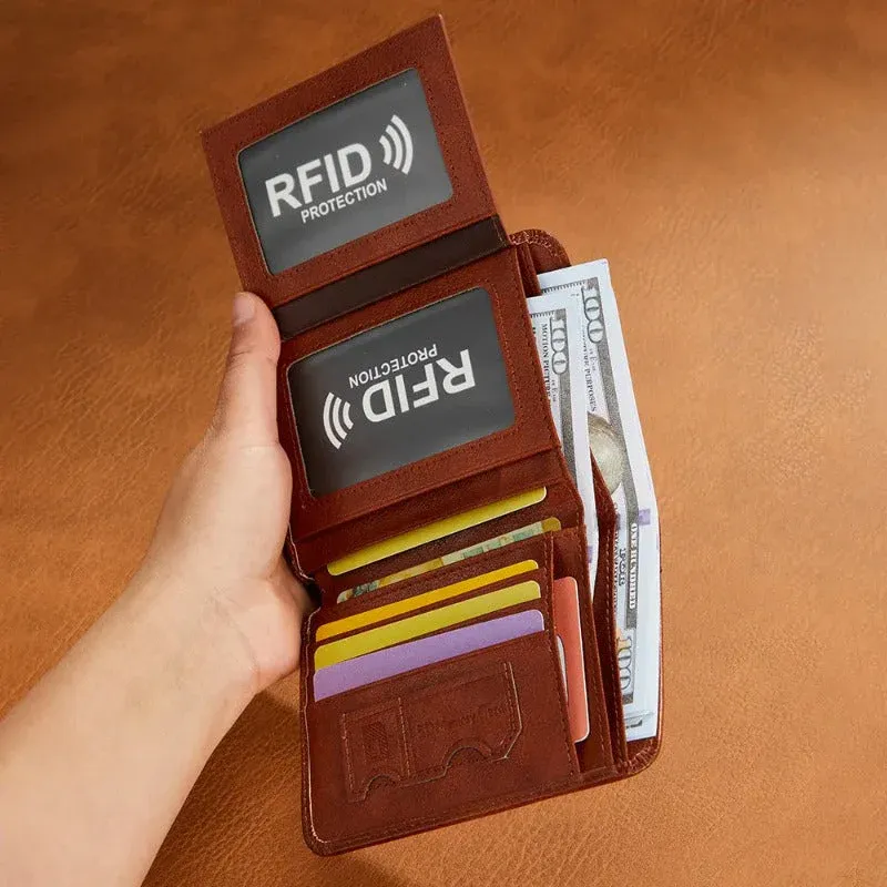 Ultra Slim RFID Leather Bifold - Image 7