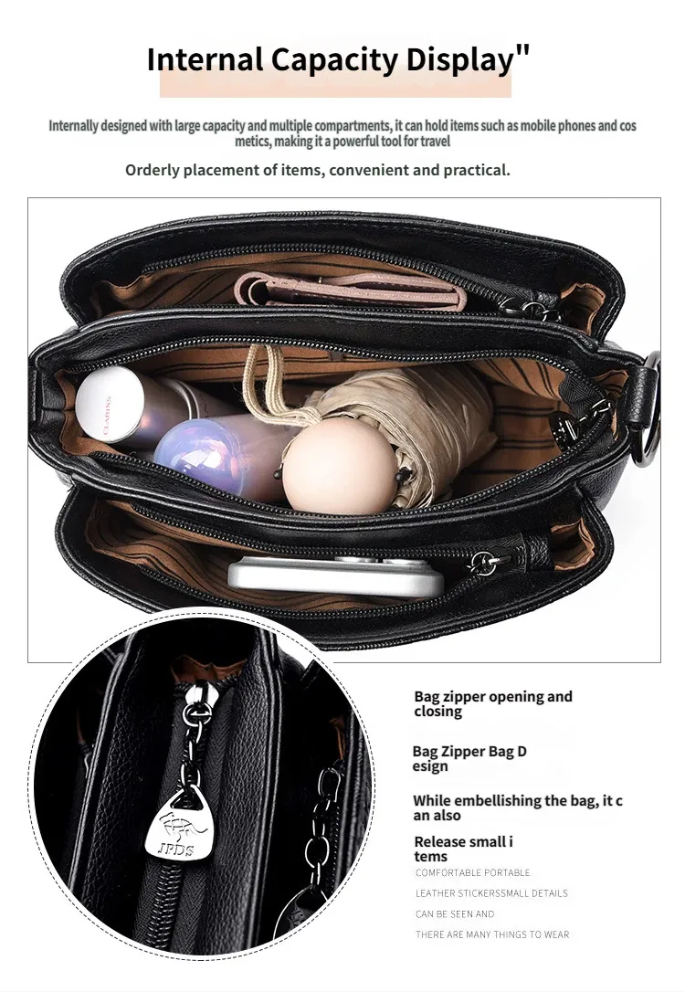 Elegant Leather Shoulder Bag for Women - Image 11