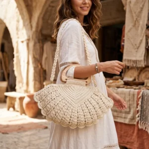 ✨Handmade Crochet Shell Bag