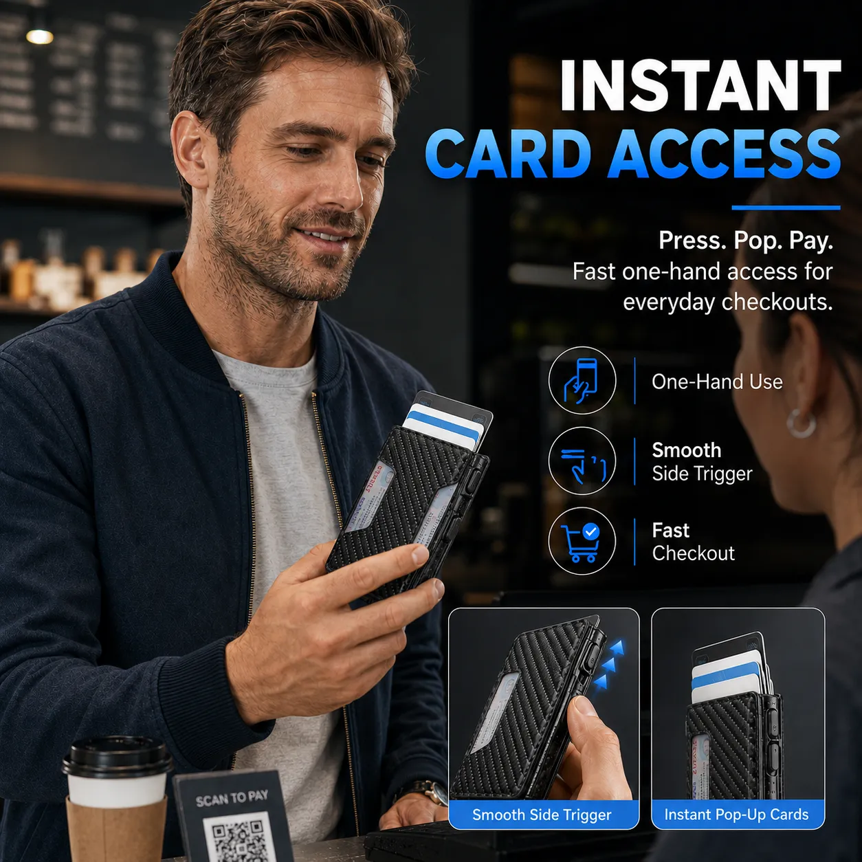 👛 RFID-Blocking Pop-Up Wallet - Image 2